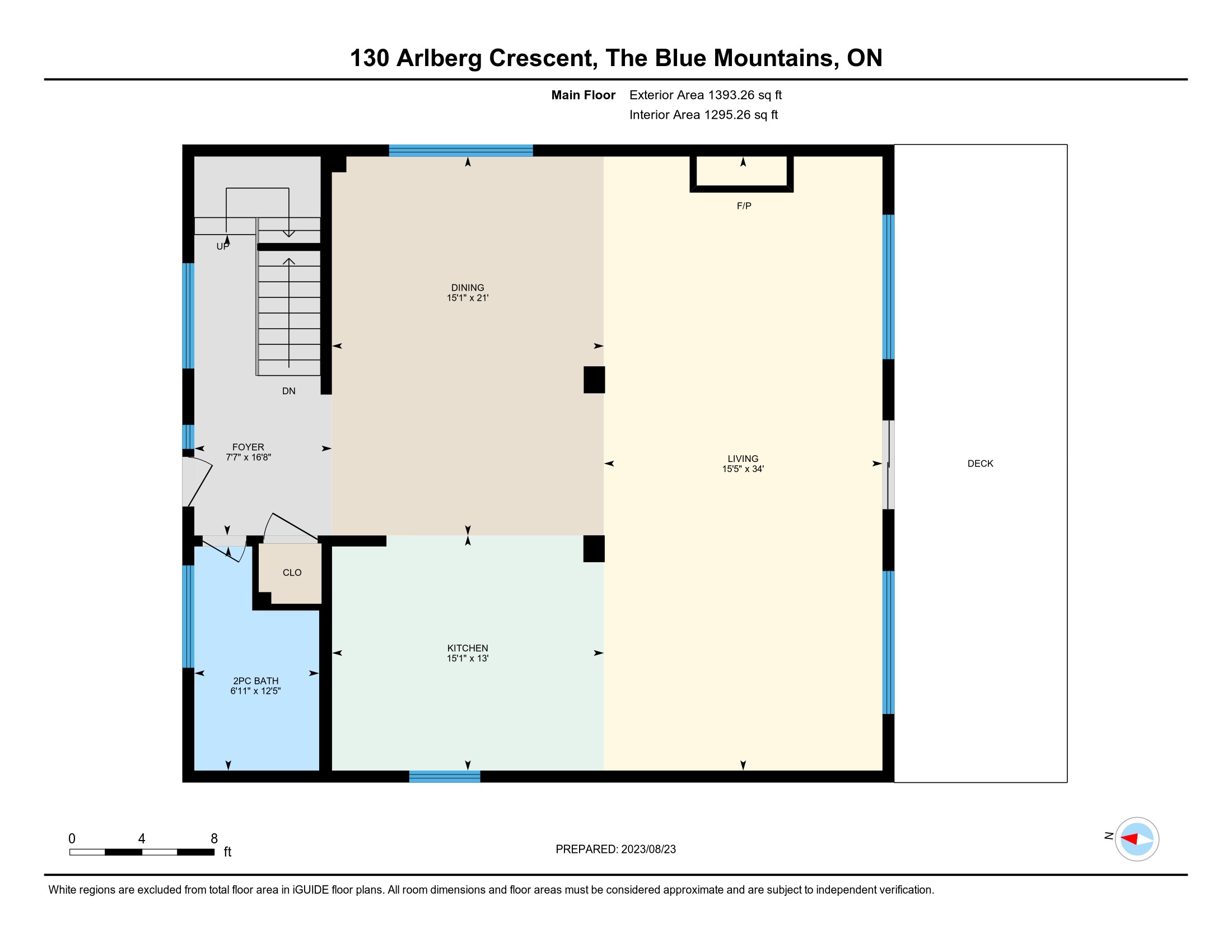 Main level floorplan